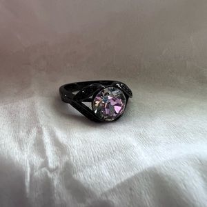 Black metal ring